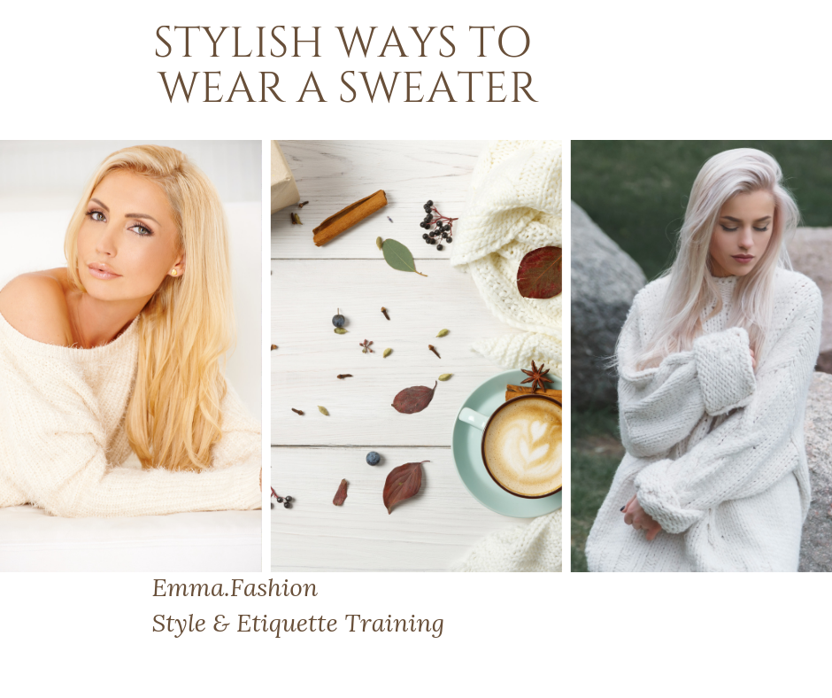 Styling tips on how to wear a sweater in unexpected ways