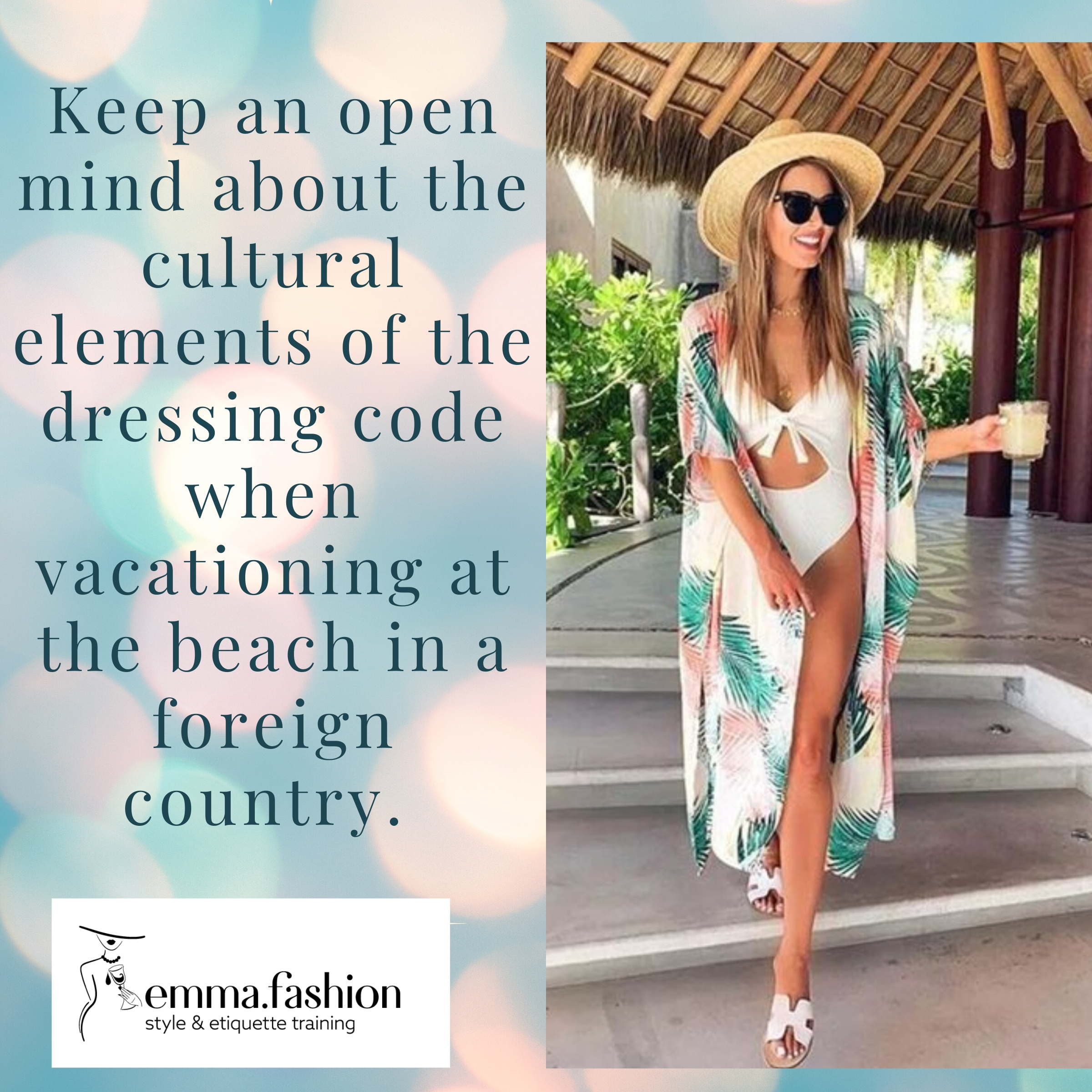 The etiquette of wearing a swimsuit at the beach