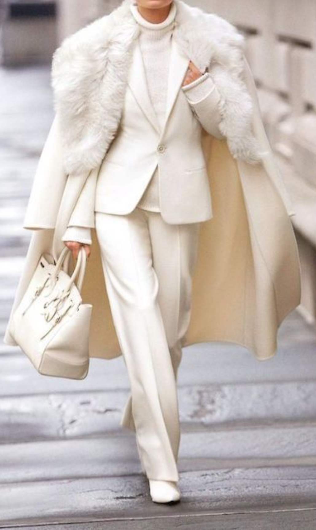 Styling tips on how to wear white this winter