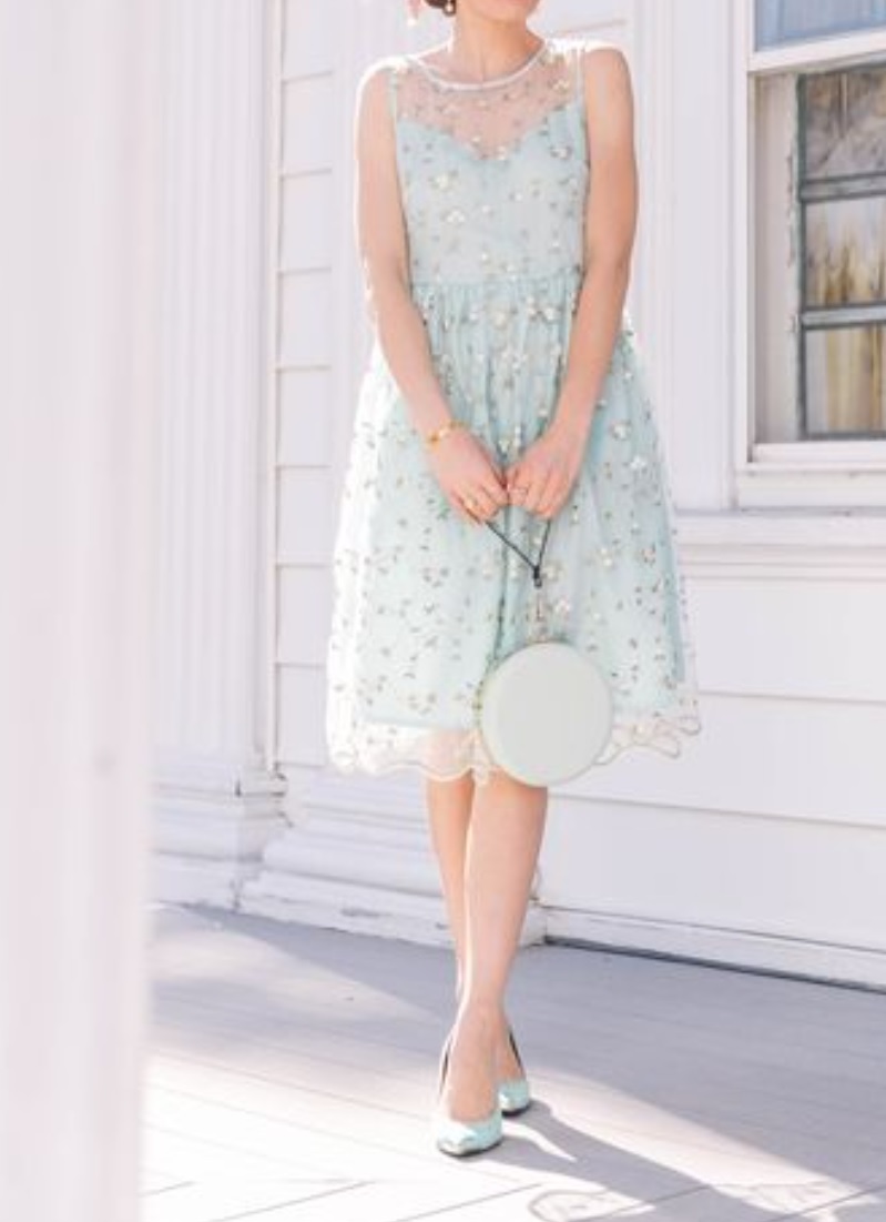 Pastel color dress