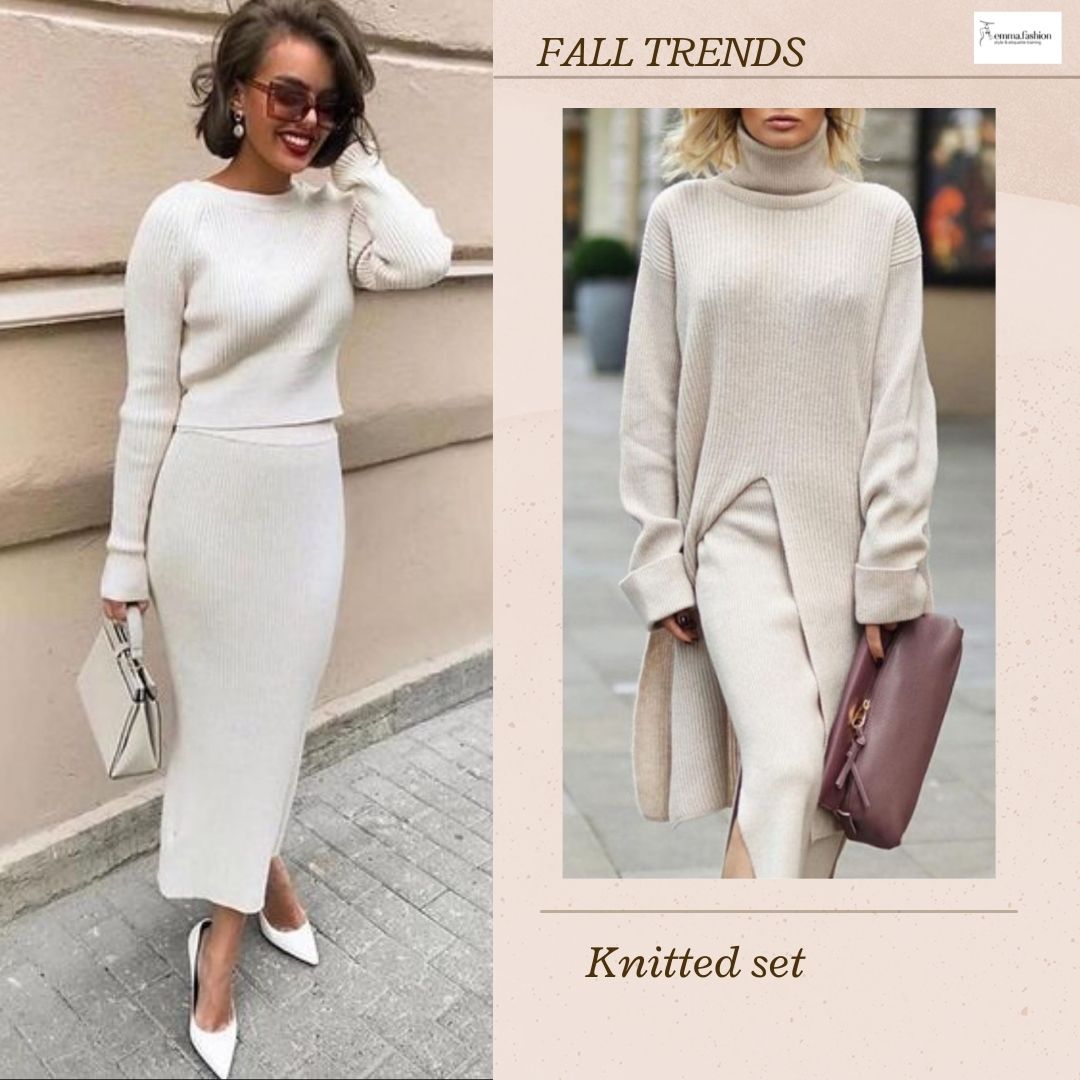 Two-piece knit set