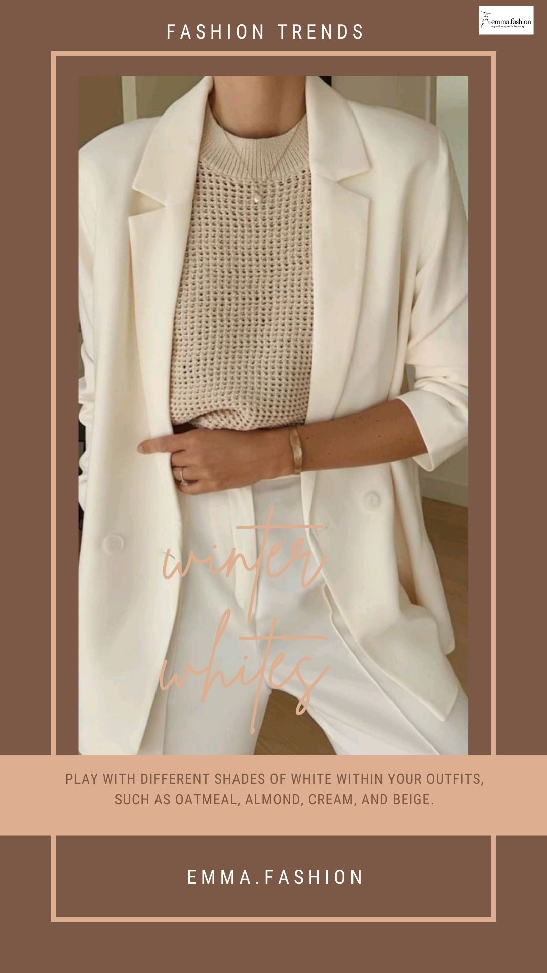 White tones with beige