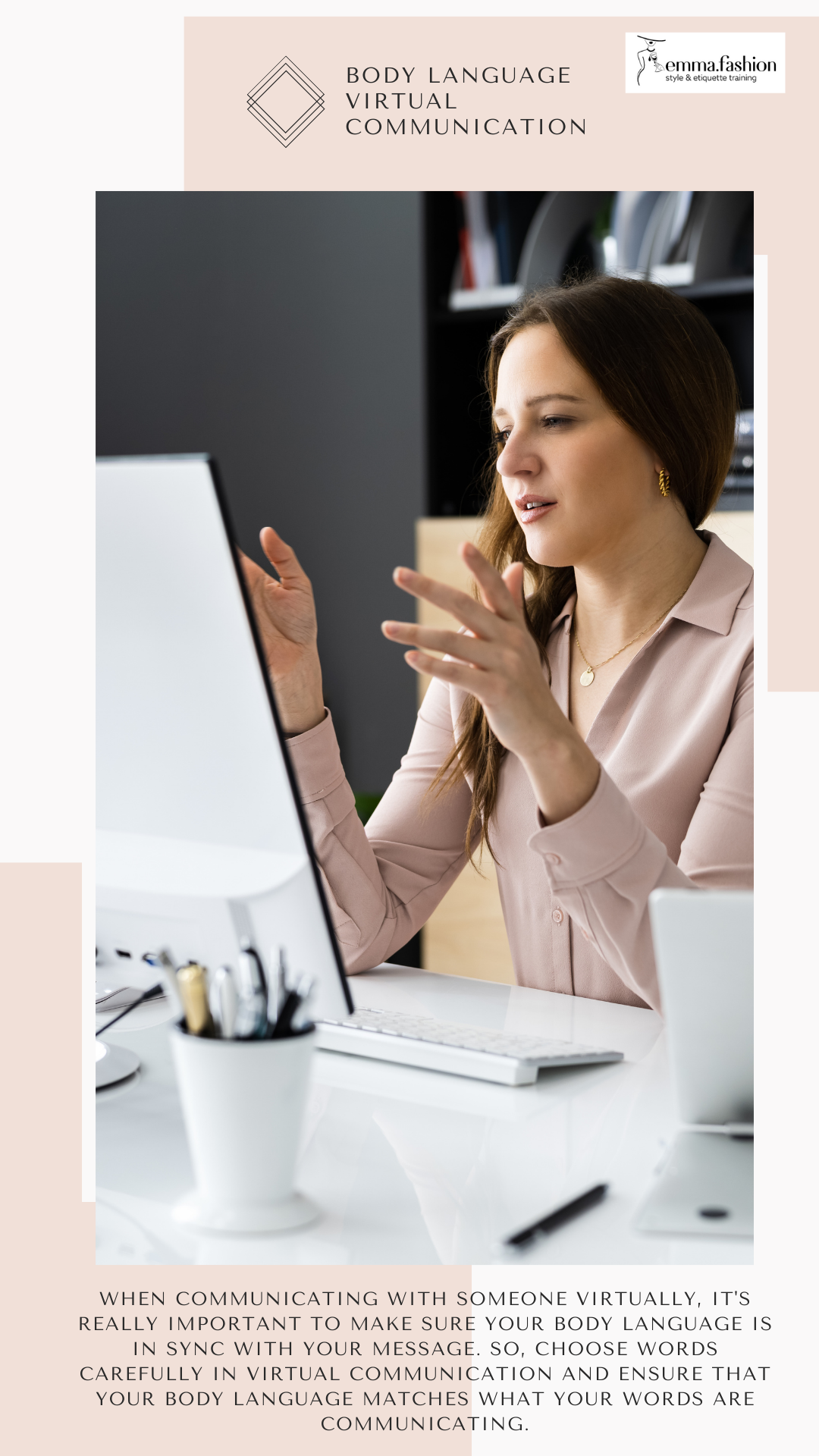Body language in virtual communication