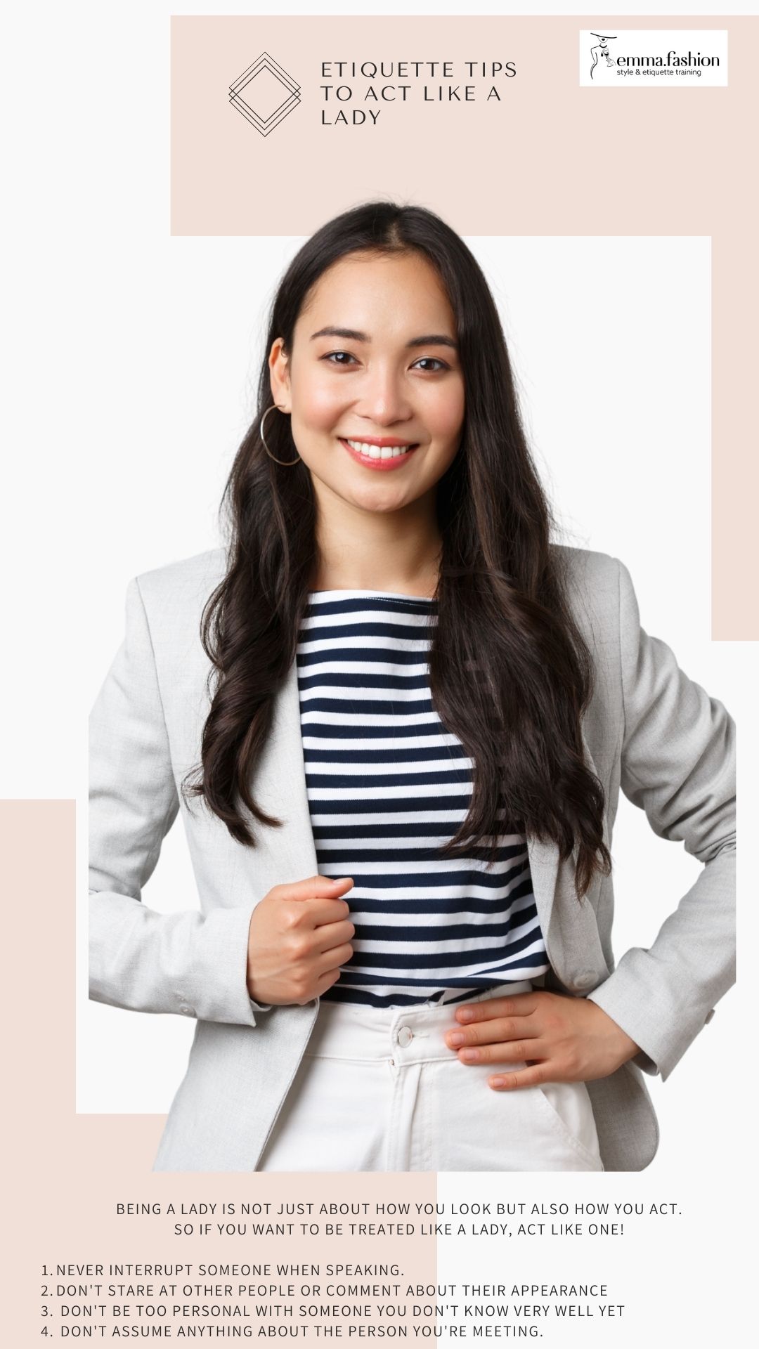 Etiquette tips to act like a lady