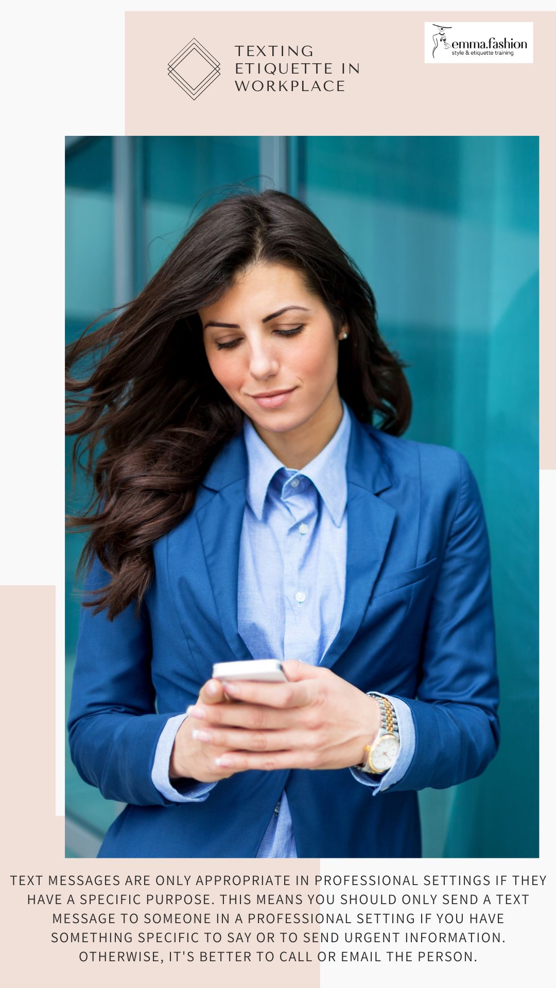 Texting etiquette in workplace