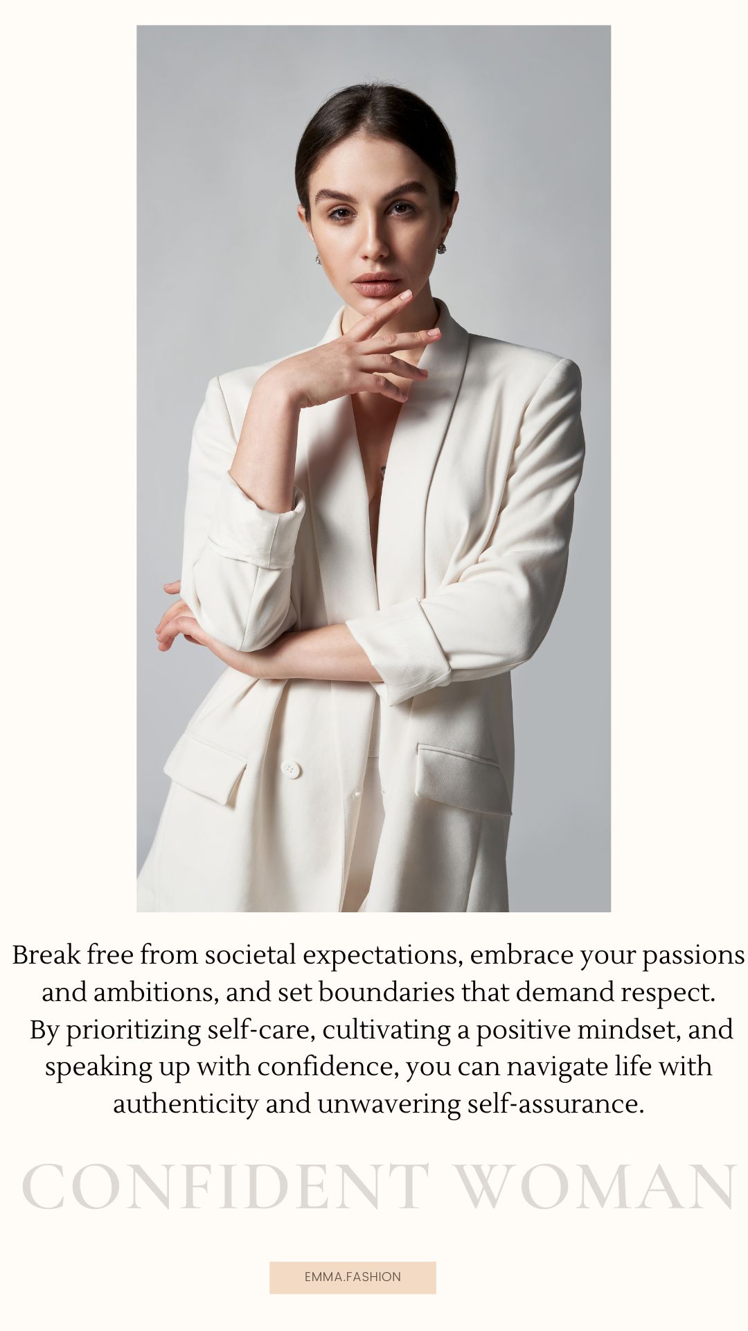 Look confident and distinctive