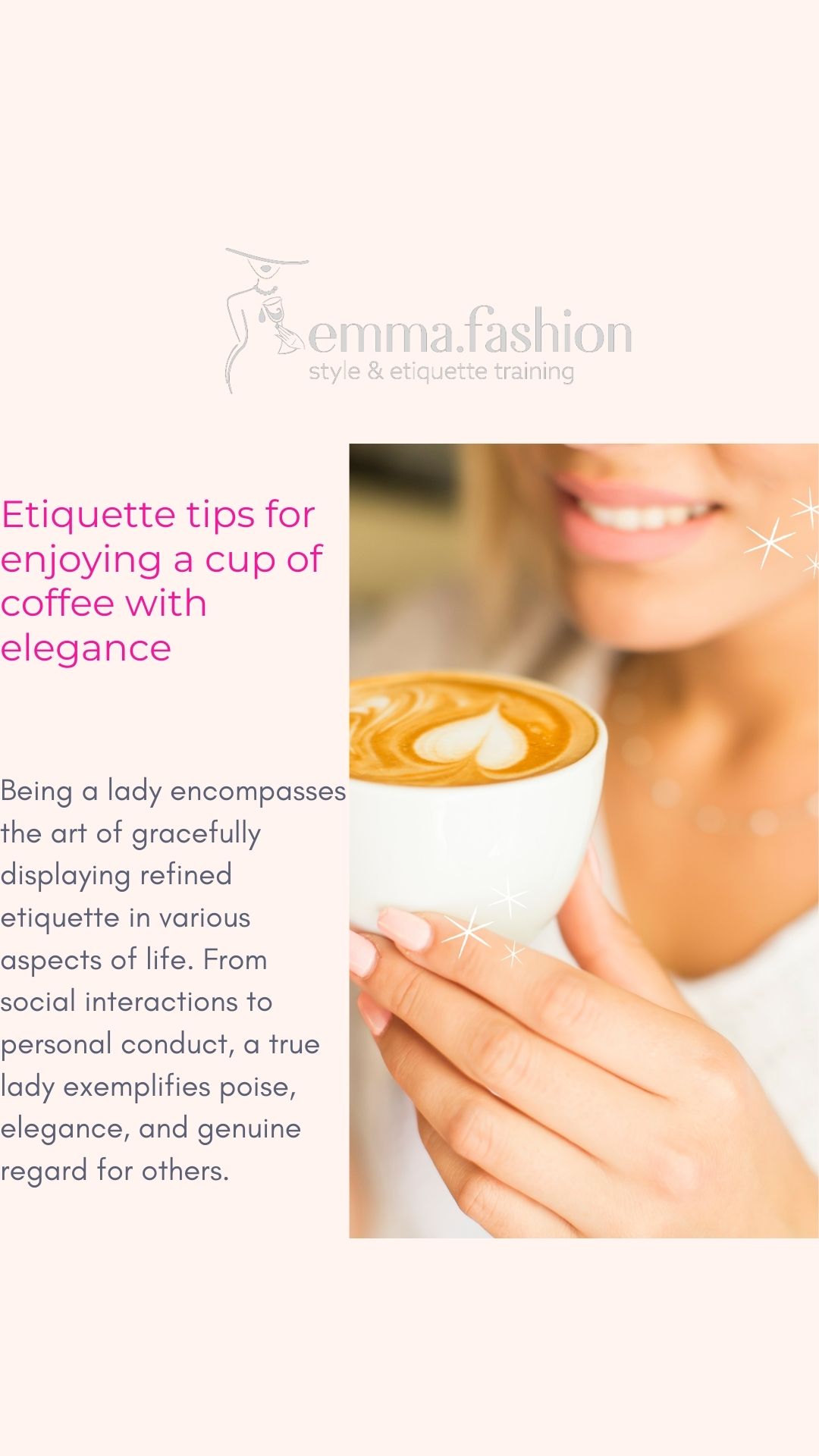 Savor a cup of coffee with style and grace