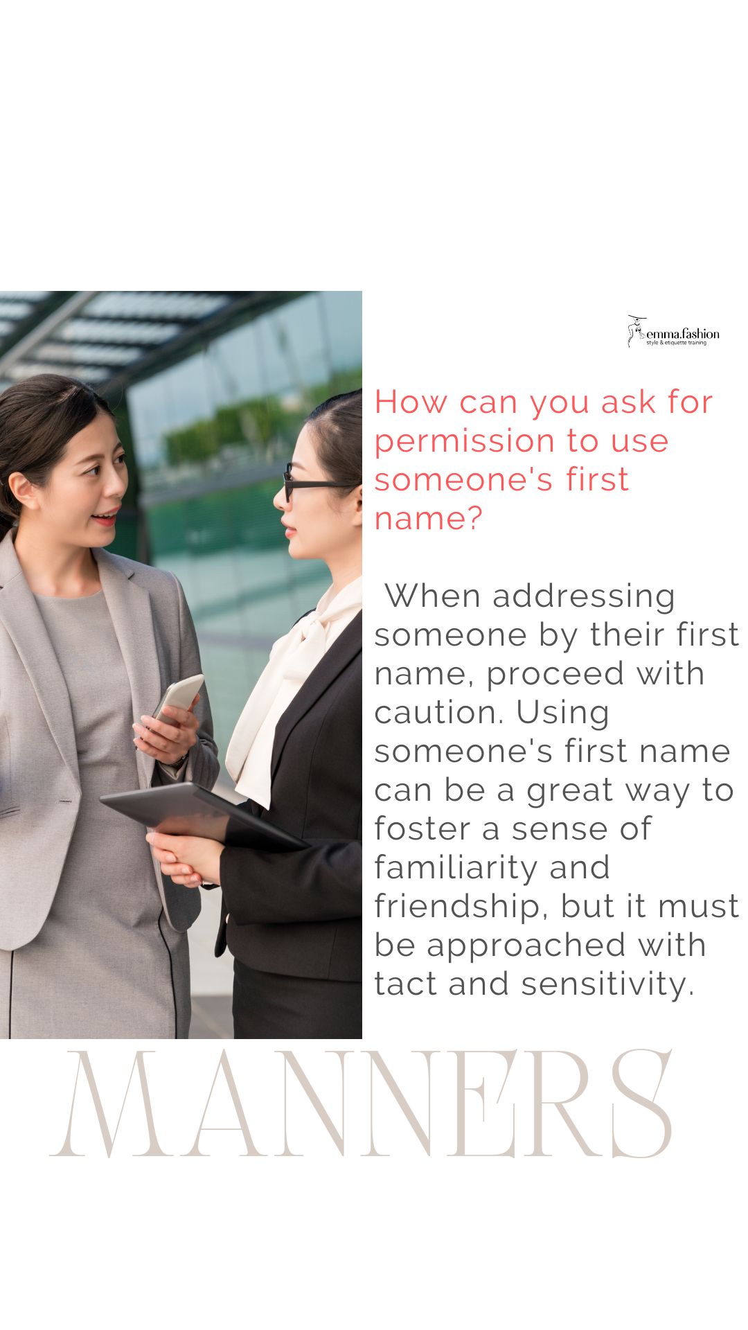 How to request permission to ask for someone's first name?