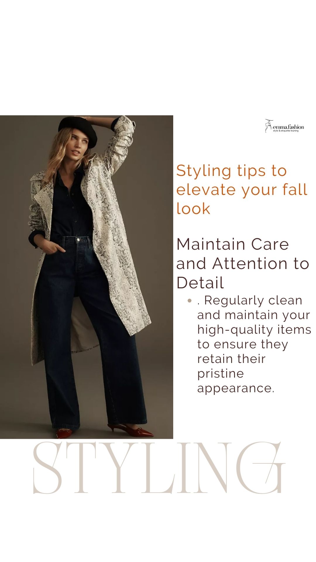 Styling tips to achieve an expensive look in the fall