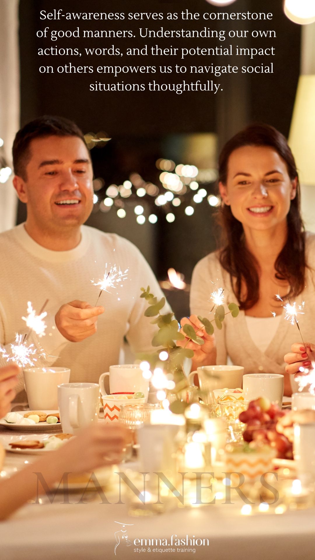 Simple steps to refine your social manner for the holiday season.