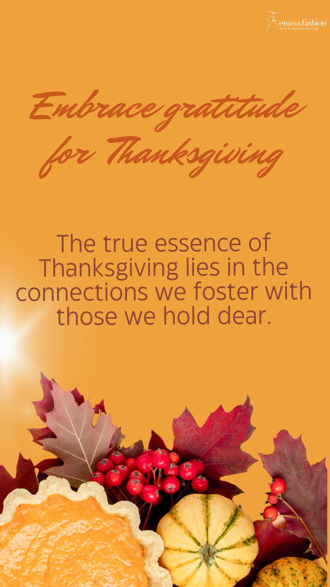 Embrace gratitude by connecting with dear ones