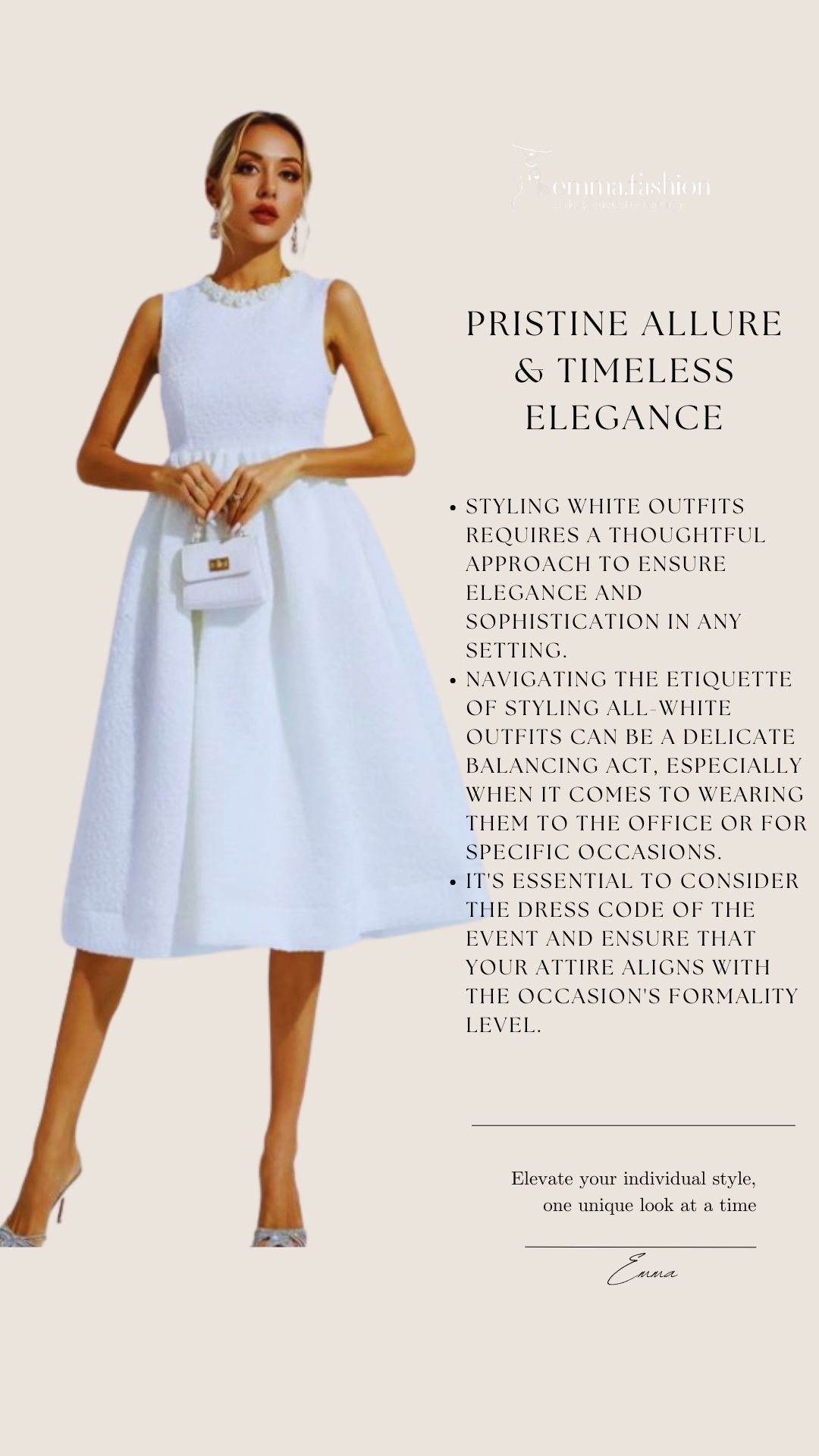 Navigating the etiquette of styling all-white outfits is a delicate balancing act.