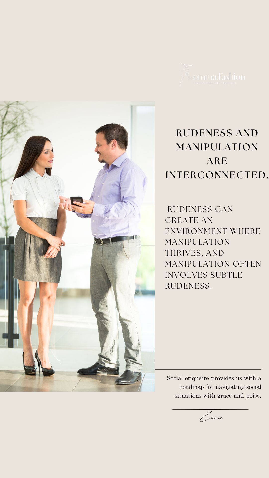 The Relationship Between Manners, Rudeness, and Manipulation