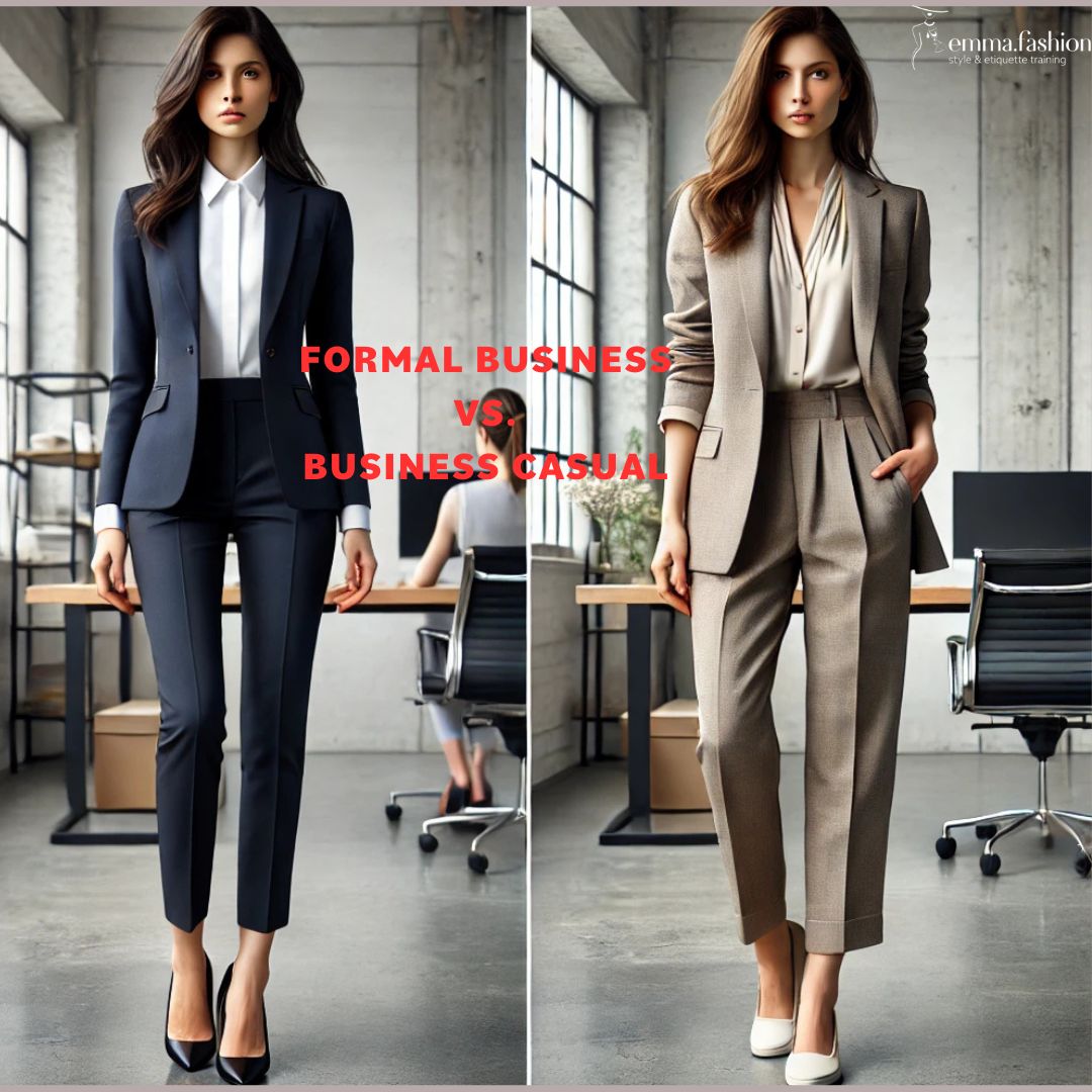Dress code decoding from formal business to casual business and smart casual