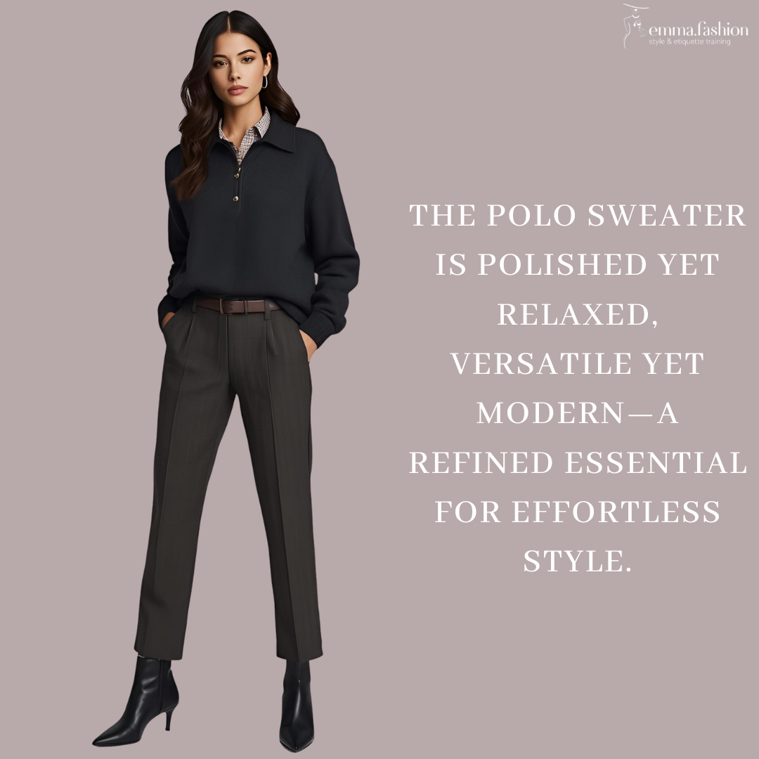 The polo sweater trend