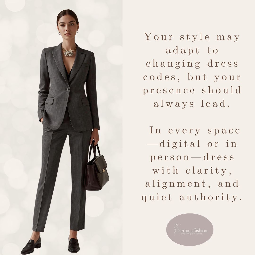 Dressing well for tomorrow is about choosing what reflects your direction.