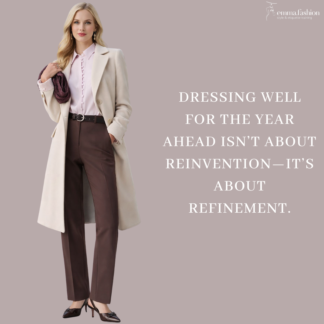 Dressing well is about clarity and alignment.